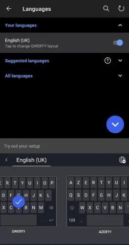 De toetsenbordindeling wijzigen in het Swiftkey-toetsenbord in Android