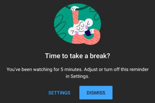 Skonfiguruj YouTube na Androida, aby przypominał Ci o przerwie