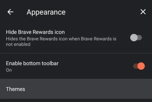 Brave voor Android: Donkere modus inschakelen