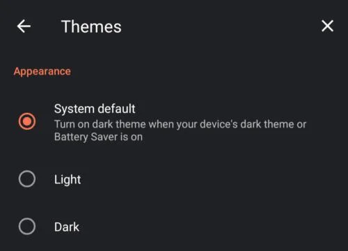 Brave voor Android: Donkere modus inschakelen