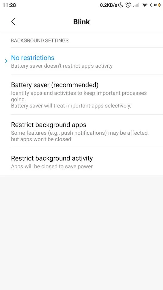 Rozwiązywanie problemów z alertami ruchu mrugnięcia w systemie Android