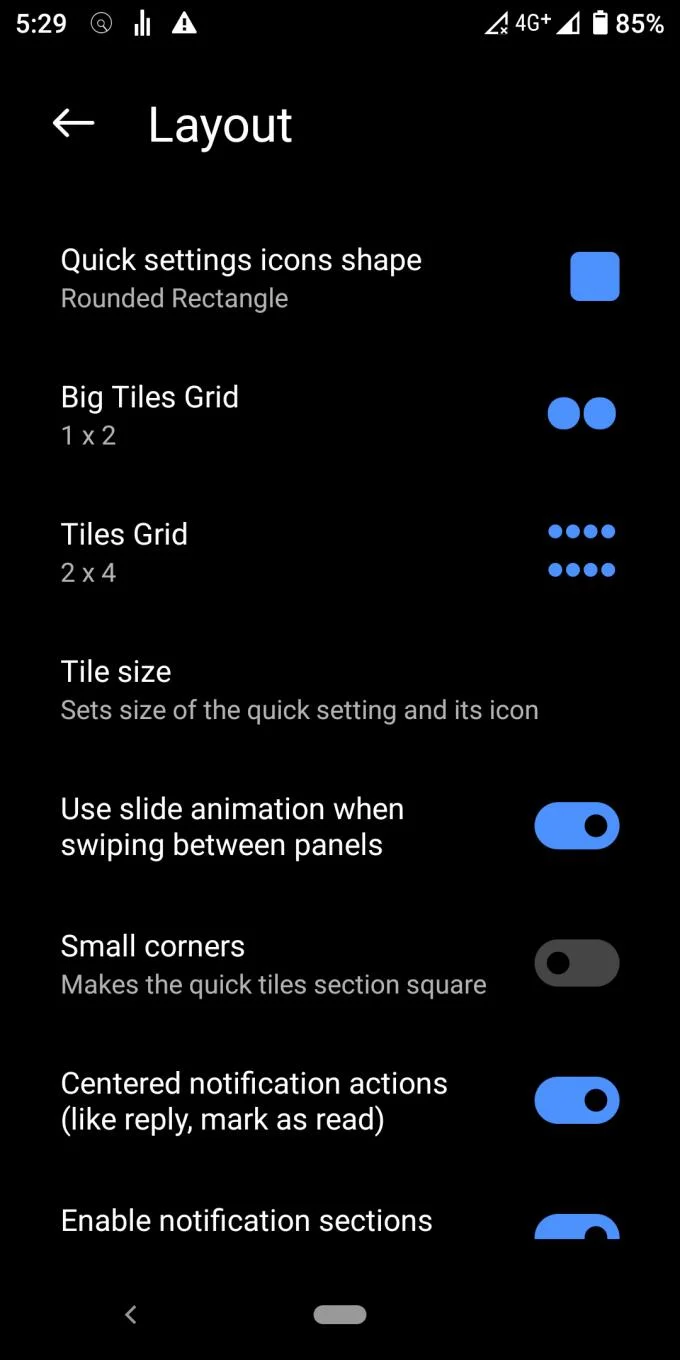 Personalizando Mi Control Center para se parecer com iOS