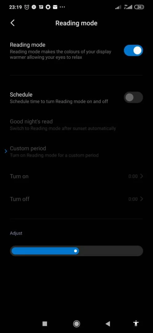 Como ativar o modo de leitura aprimorado Xiaomi