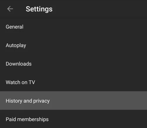 Jak wstrzymać historię oglądania w YouTube na Androida