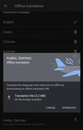Google Translate: bewaar de vertaalbibliotheek voor offline vertalingen