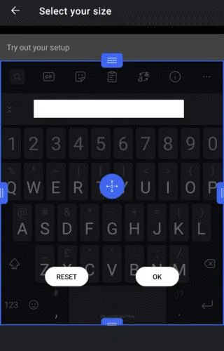 AndroidのSwiftkeyキーボードでキーボードのサイズを構成する方法
