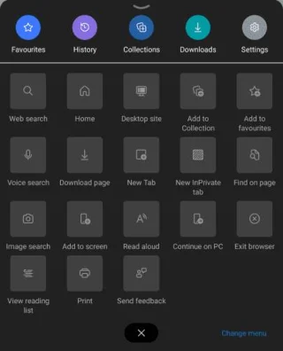 De startpagina wijzigen in de Edge Browser op Android