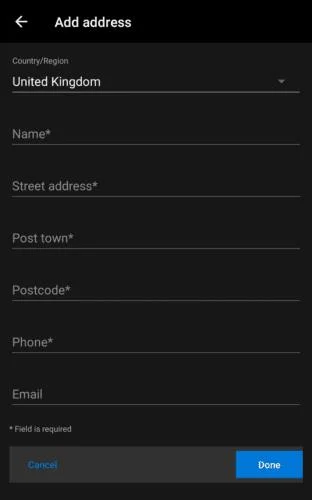 Edge voor Android: adres voor automatisch aanvullen toevoegen