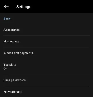 Edge voor Android: de vraag om uw wachtwoorden op te slaan stoppen