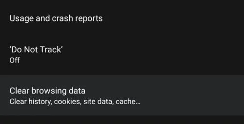 Edge dành cho Android: Cách xóa dữ liệu và lịch sử duyệt web