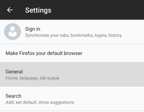 Firefox voor Android: een aangepaste startpagina instellen