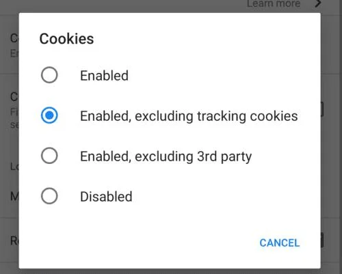 Firefox dla Androida: jak zarządzać preferencjami plików cookie
