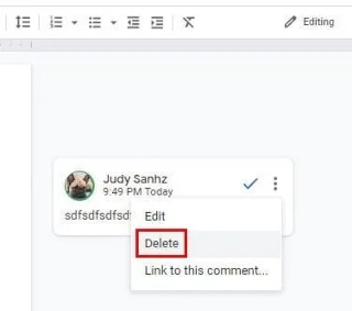 Googleドキュメントファイルのコメントを削除する方法