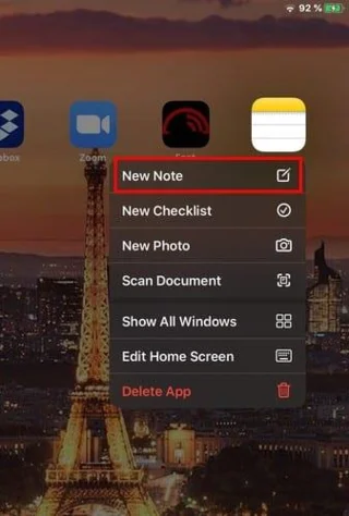 4 manieren om een ​​notitie te maken in iPadOS