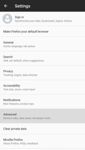 Firefox dla Androida: jak zablokować ładowanie obrazów