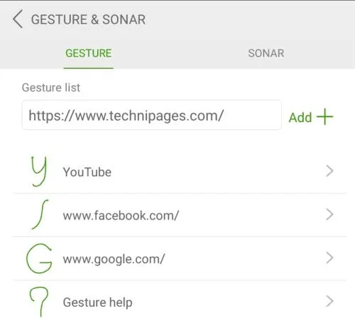 Dolphin na Androida: Skonfiguruj niestandardowe gesty