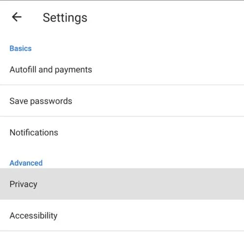 Ecosia na Androida: jak wyczyścić dane przeglądania