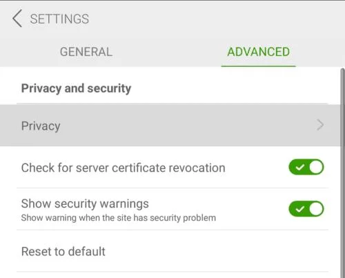 Dolphin voor Android: Automatisch invullen van formulieren uitschakelen