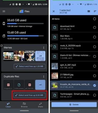 Googleファイルを使用してAndroidのスペースを解放する方法