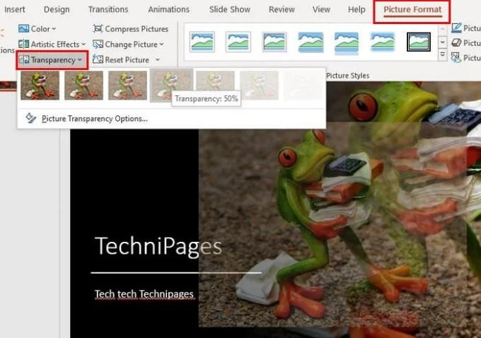 Jak zmienić przezroczystość i kolor obrazu w programie PowerPoint