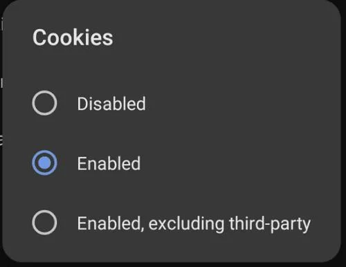 Opera para Android: Cómo configurar las preferencias de cookies