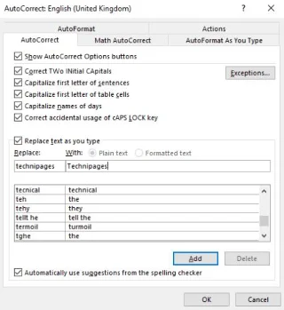 Jak dodać niestandardową autokorektę do programu Word