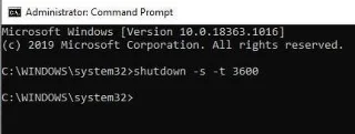 Tạo nhanh bộ hẹn giờ ngủ trong Windows 10