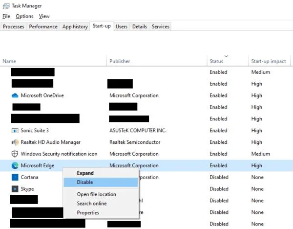 Jak uniemożliwić automatyczne otwieranie Microsoft Edge?