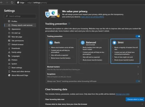 Edge for Windows：閲覧履歴をクリアする方法