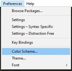 Como mudar o tema em Sublime Text 3