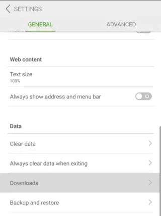 Dolphin voor Android: downloadvoorkeuren configureren