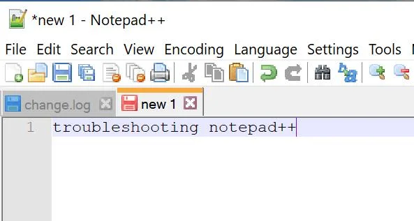 Solução de problemas do Notepad ++ que não está salvando