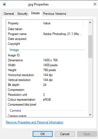 Jak sprawdzić Dpi obrazu w systemie Windows 10?