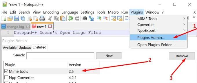 Notepad++ 無法打開大文件 Notepad++ 無法打開大文件
