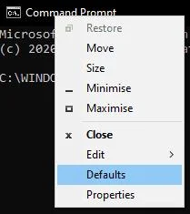 如何使 Windows 命令提示符透明