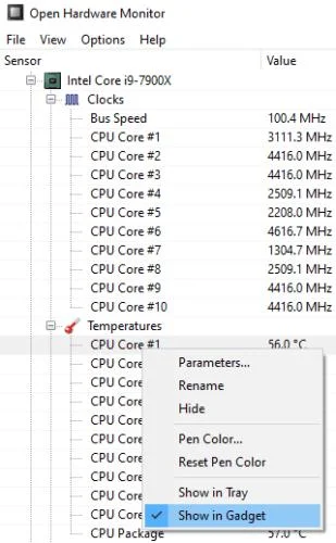 Cómo mostrar la temperatura de la CPU en el escritorio de Windows