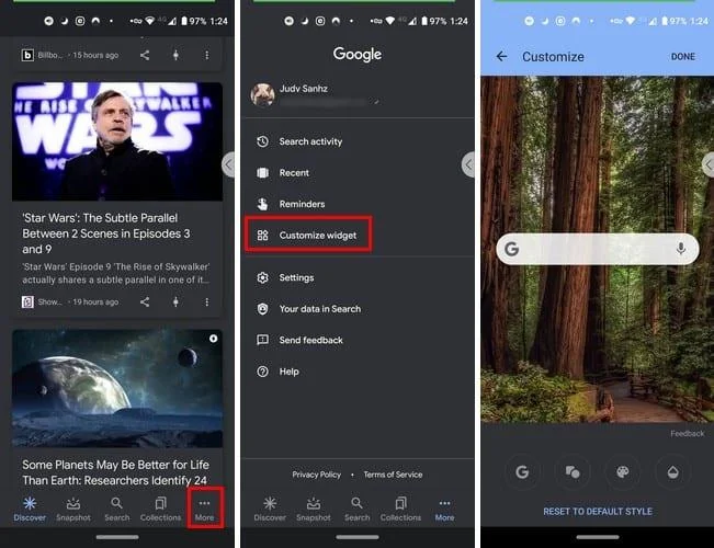 Android: jak spersonalizować widżet Google