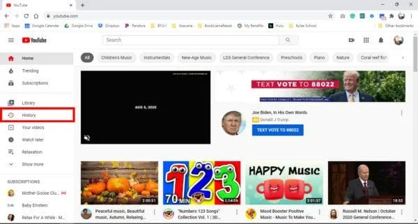 วิธีล้างประวัติการดู YouTube ในแอป