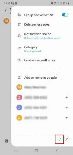 Hoe groeps-tekstberichten te dempen in Android 11