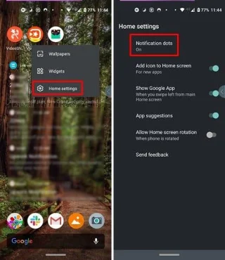 Android10で通知ドットをオフにする方法