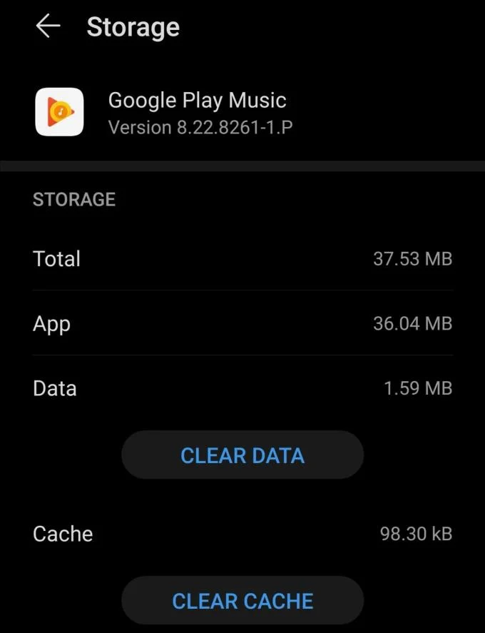 Google Play Muziek Fout bij ophalen van informatie van server