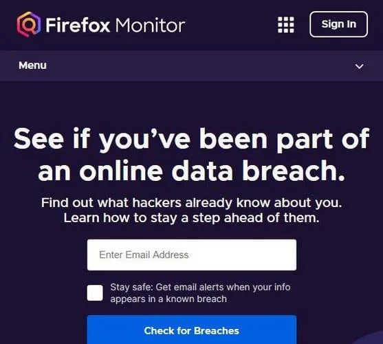 Firefox: jak otrzymywać powiadomienia o naruszeniu bezpieczeństwa