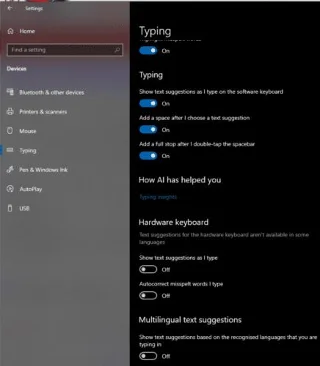 Windows 10: Cómo habilitar la autocorrección y el texto predictivo
