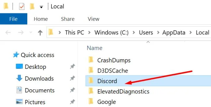 Windows에서 Discord를 제거할 수 없음