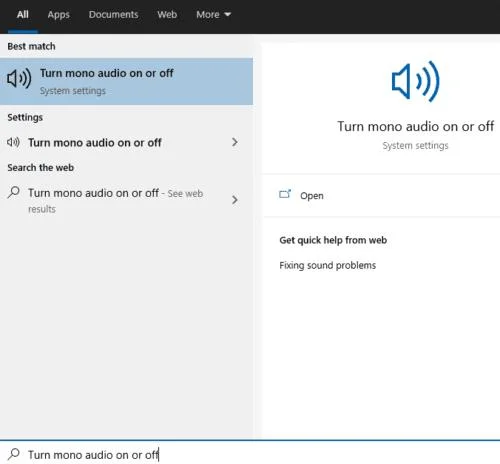 Windows 10: Jak włączyć dźwięk mono