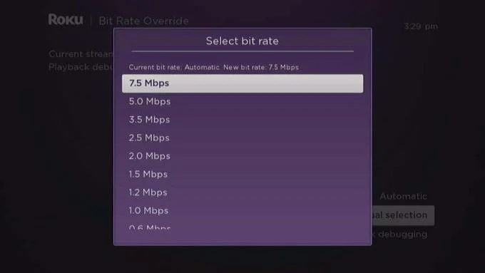 Roku: ręcznie ustaw prędkość połączenia