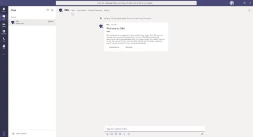 Microsoft 팀에 Dbit 암호 관리 통합