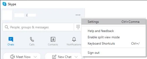 Skype for Windows：ダークモードを有効にする方法