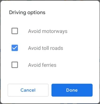 Jak unikać dróg płatnych w Mapach Google