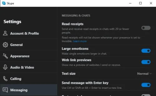 Skype dla Windows: jak włączyć/wyłączyć potwierdzenia odczytu